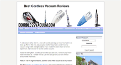 Desktop Screenshot of ecordlessvacuum.com